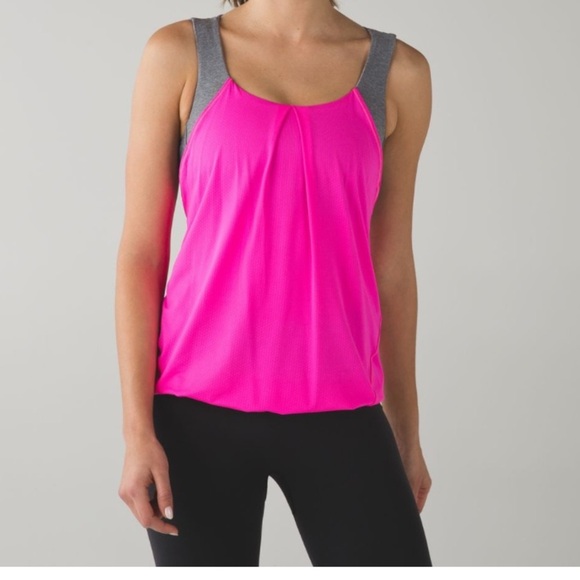 Lululemon Women’s Nouveau Limits Tank Raspberry Glo Light Size 8 - Picture 1 of 7